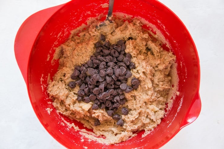 Paleo Vegan Banana Scones with Chocolate Chips