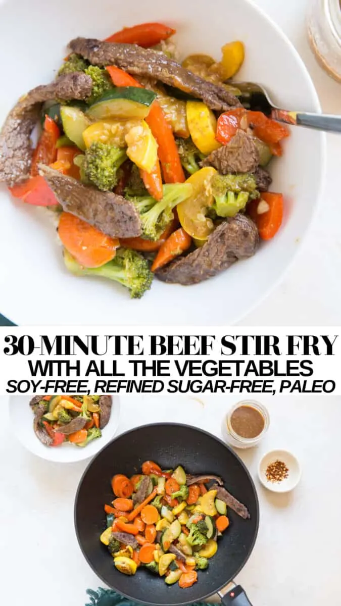 30-Minute Beef Stir Fry made refined sugar-free, soy-free, and paleo