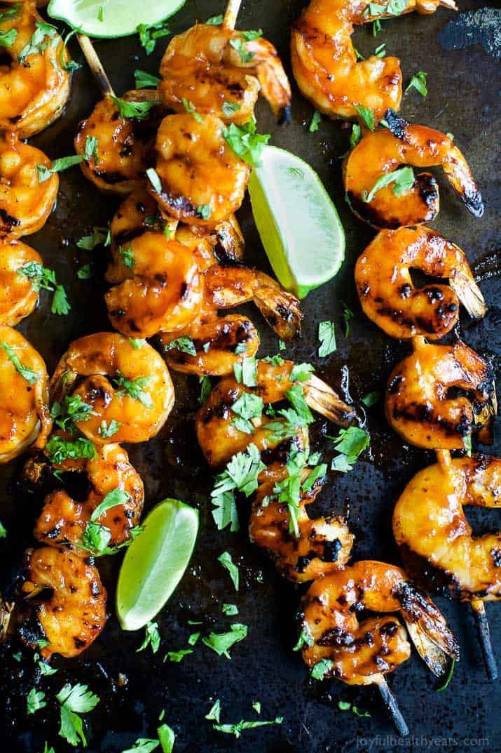 Honey Sriracha Grilled Shrimp Recipe