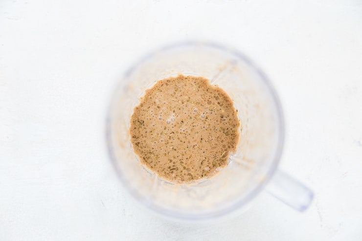 balsamic marinade blended in a blender