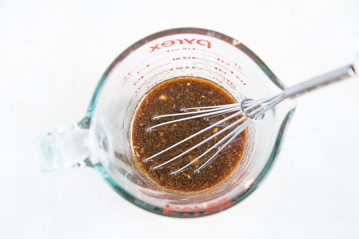 ingredients for stir fry sauce in a measuring cup
