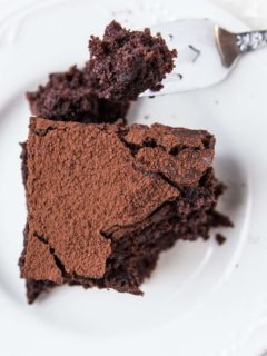 Gluten-Free Sourdough Chocolate Cake - dairy-free chocolate cake recipe made with sourdough discard