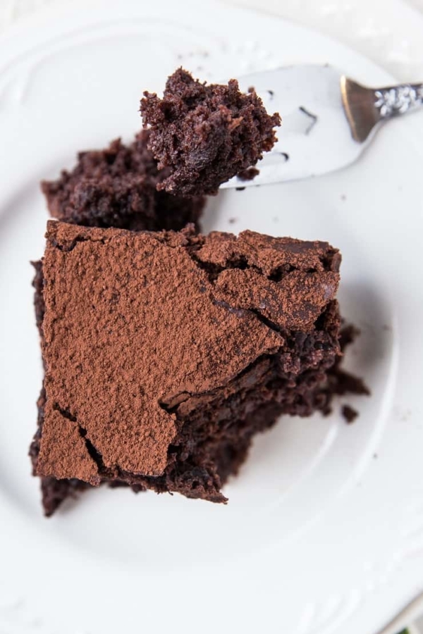 Gluten-Free Sourdough Chocolate Cake - dairy-free chocolate cake recipe made with sourdough discard