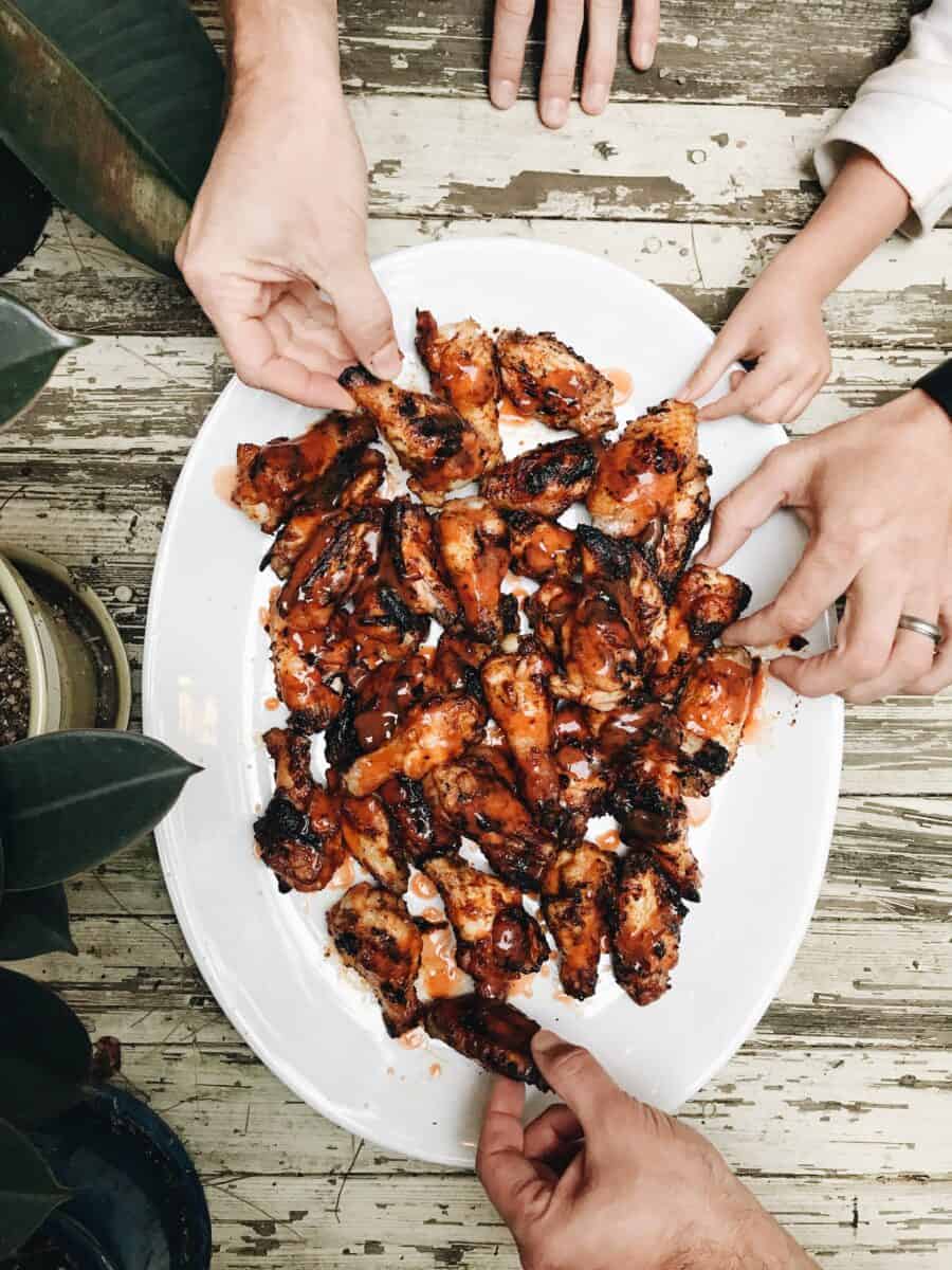 Easy Grilled Buffalo Chicken Wings