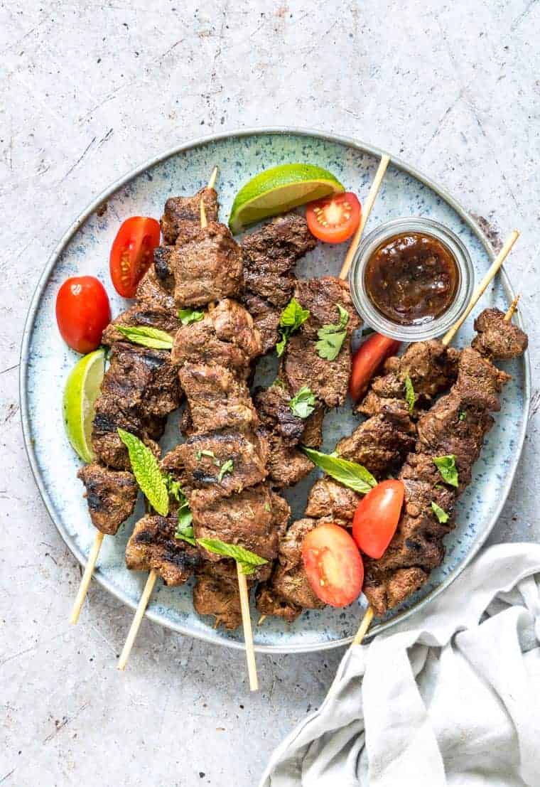 Mediterranean Grilled Lamb Kabobs