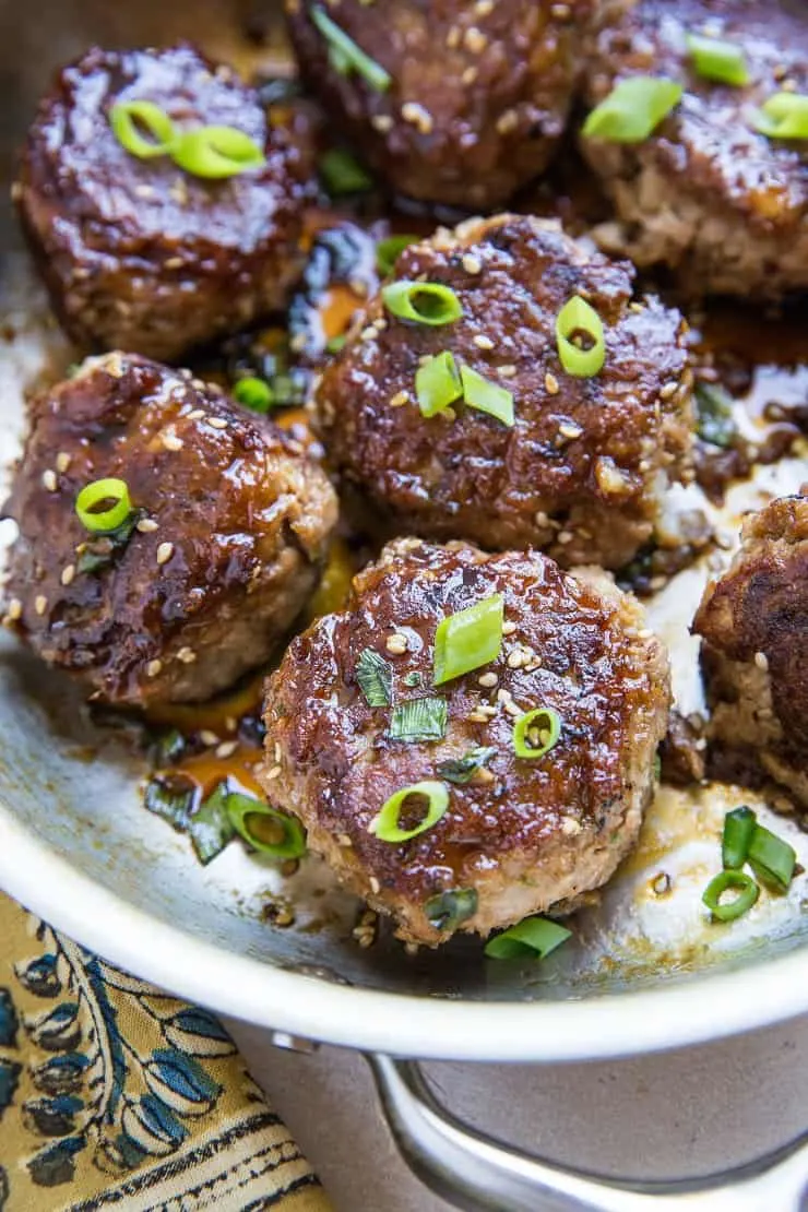 Easy Paleo Teriyaki Turkey Meatballs - soy-free, refined sugar-free, gluten-free, and healthy