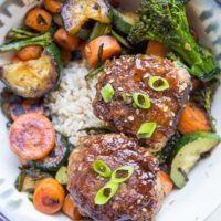 Paleo Teriyaki Turkey Meatballs made grain-free, soy-free and refined sugar-free