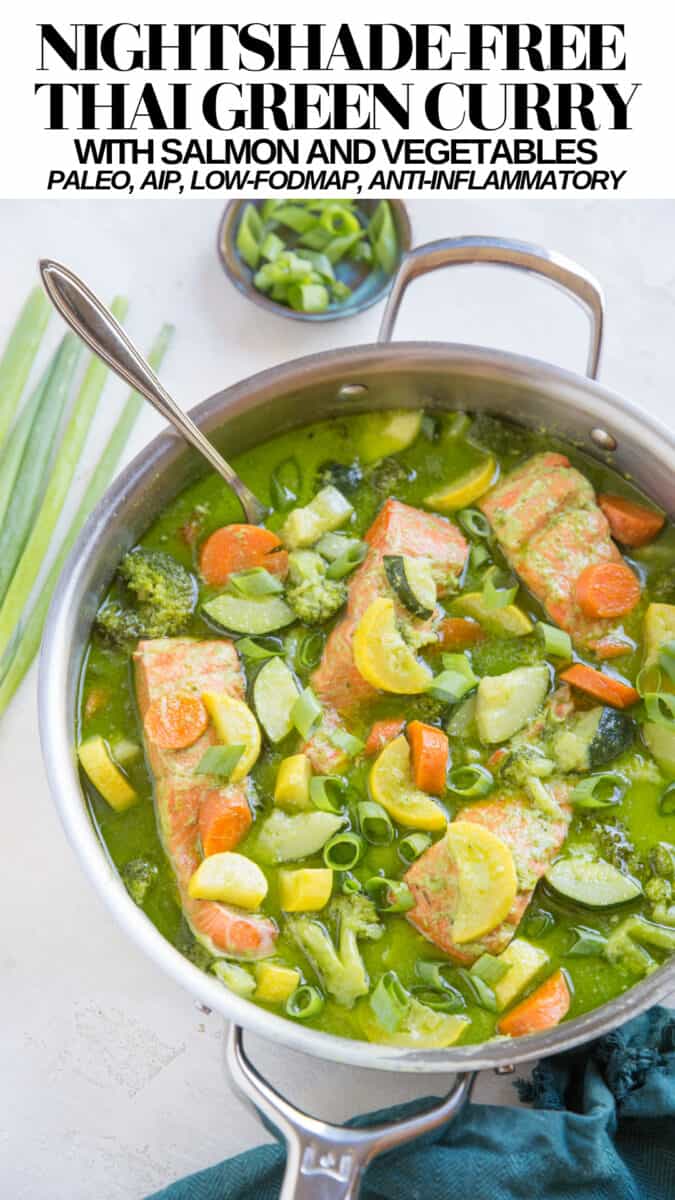 Nightshade-Free AIP Thai Green Curry - Low-FODMAP, keto, paleo, whole30 curry recipe that is anti-inflammatory and immunity boosting!