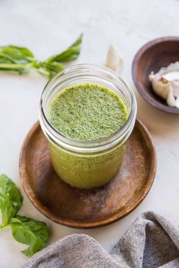 Basil Marinade for Chicken, Beef, Seafood and Pork - only a few ingredients for a fresh, amazing marinade - use it for grilling, roasting or smoking animal protein