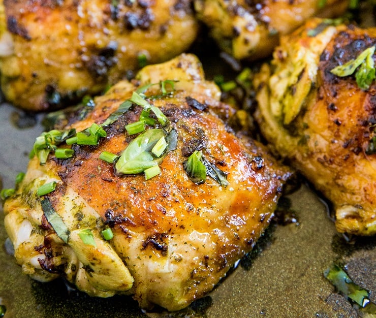 Basil Chicken Marinade for grilled or baked chicken