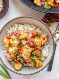 Healthy Sweet and Sour Chicken - gluten-free, refined sugar-free, soy-free and healthy