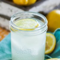 Lacto Fermented Lemonade - a naturally fermented probiotic drink made with whey and homemade lemonade