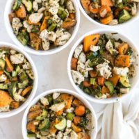 Meal Prep Chicken and Vegetables - a paleo, low-carb, whole30 big batch meal prep recipe that makes 5 to 7 lunches or dinners