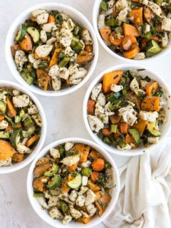 Meal Prep Chicken and Vegetables - a paleo, low-carb, whole30 big batch meal prep recipe that makes 5 to 7 lunches or dinners