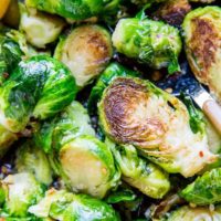 Sauteed brussel sprouts recipe with garlic and butter. This quick and easy brussel sprout recipe is low-carb, keto, paleo, will be a home run with your friends and family each and every time!