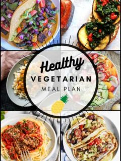 Healthy Vegetarian Meal Plan with vegan and gluten-free options