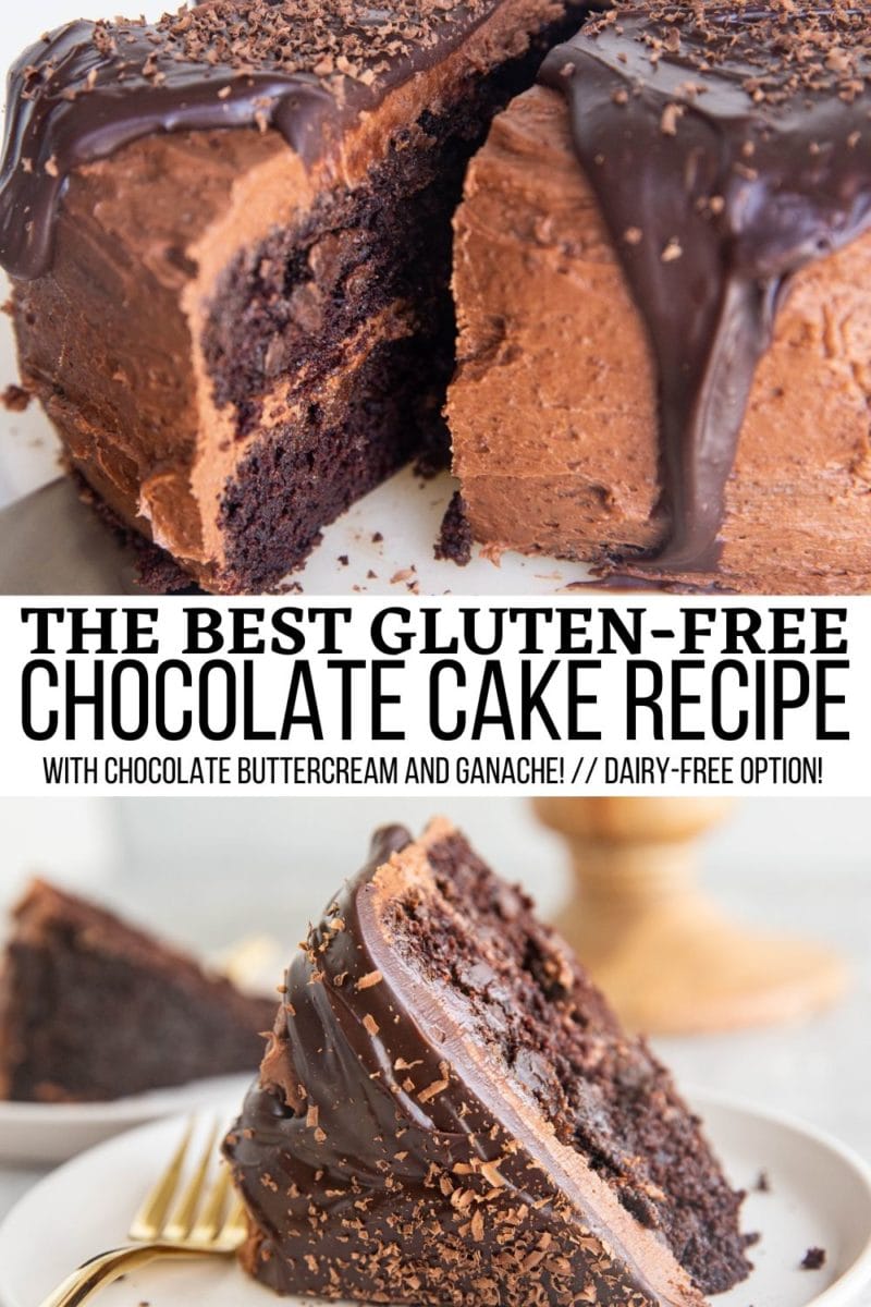 The BEST Gluten-Free Chocolate Cake Recipe - dairy-free, rich moist and incredibly chocolatey for a death by chocolate experience!
