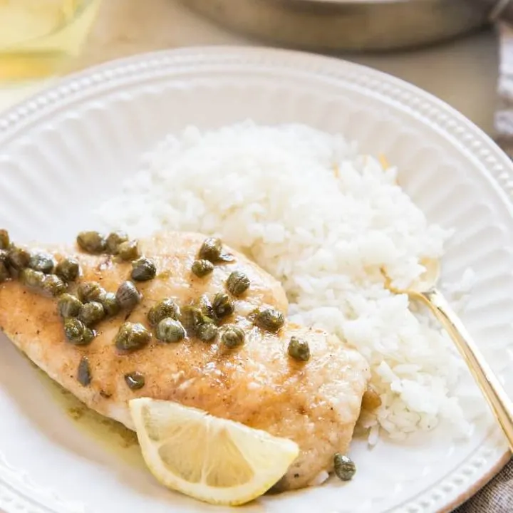 Gluten-Free Chicken Piccata - a quick and easy recipe for chicken piccata