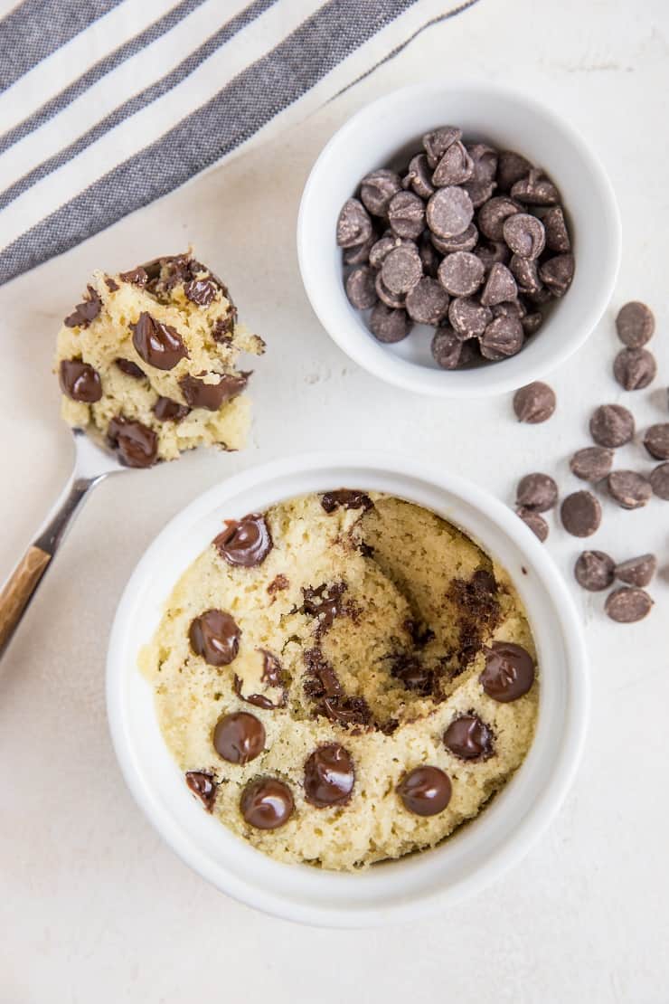 Keto Mug Cake - grain-free, sugar-free single-serve cake in a mug! A quick and easy guilt-free dessert recipe