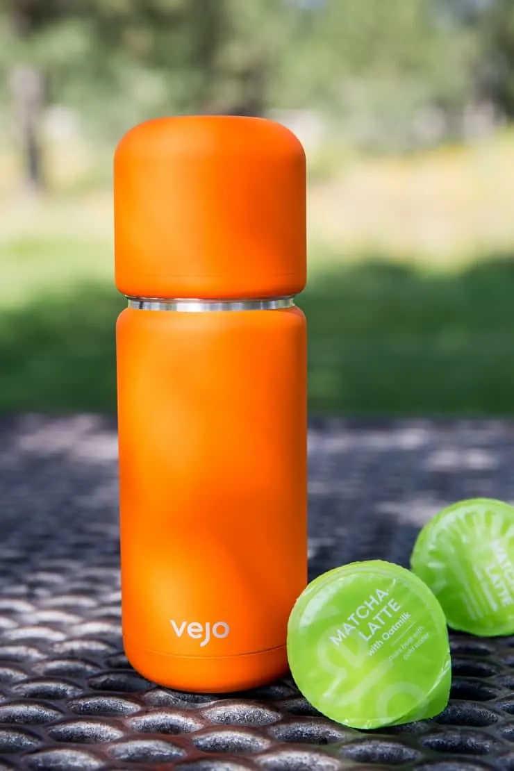Vejo Review - a portable pod-based blender for chilled smoothies and beverages - bring it on a road trip or camping!