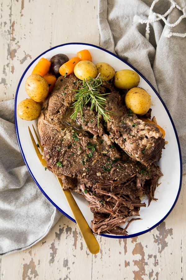 Instant Pot Rosemary Dijon Pot Roast from Country Cleaver - Perfect for the weeknight rush or a Sunday dinner, this Instant Pot rosemary dijon pot roast is an excellent choice for the whole family. 