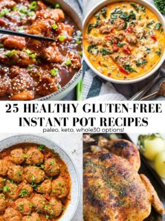 25 Healthy Instant Pot Recipes - paleo, whole30, keto, low-carb, gluten-free, healthy easy dinner recipes