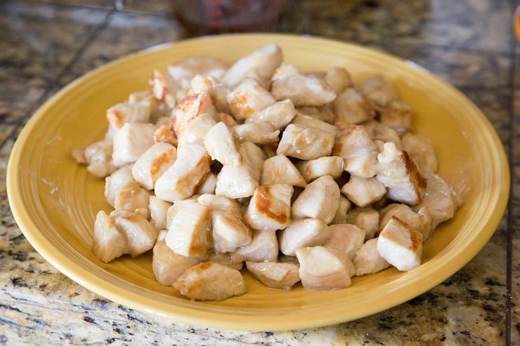 Kung Pao Chicken on a plate