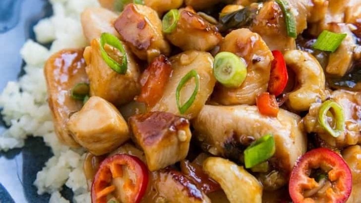 Healthy Kung Pao Chicken - soy-free, refined sugar-free, gluten-free, and delicious