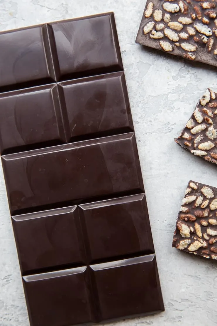How to Make Homemade Chocolate Bars - a tutorial on making dark chocolate or bars with different cocoa percentages. Paleo, vegan, dairy-free, naturally sweetened