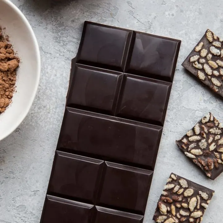 How to Make Chocolate - a tutorial on making homemade dark chocolate or milk chocolate using a few basic ingredients. Vegan, paleo, dairy-free, refined sugar-free