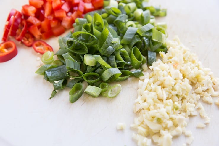 vegetables for kung pao chicken