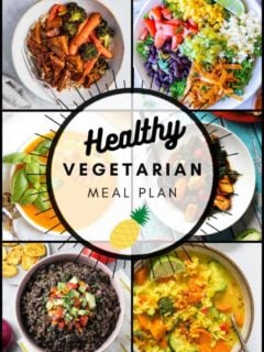Vegetarian Meal Plan week of 08.13.2020