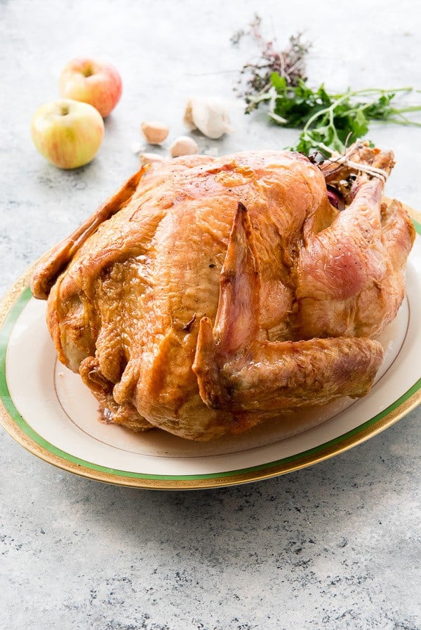 Easy Roast Turkey from Boulder Locavore - No brining or advance prep is needed for this super easy turkey recipe! This recipe post includes everything you need to know about cooking a Thanksgiving turkey, AND includes a unique tip!: flipping the turkey half-way through! Check it out to learn how to make turkey the easy way. 