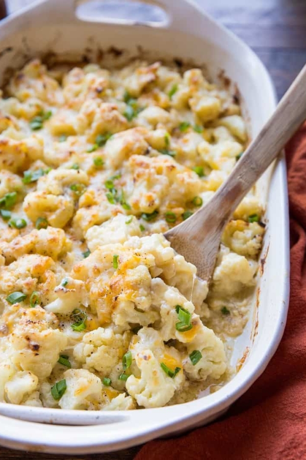 Creamy Keto Cauliflower Casserole - an easy casserole recipe for a marvelous side dish for any occasion! Gluten-free and grain-free.