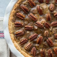 Keto Pecan Pie - sugar-free, dairy-free, low-carb, grain-free, healthy pecan pie recipe