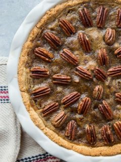 Keto Pecan Pie - sugar-free, dairy-free, low-carb, grain-free, healthy pecan pie recipe