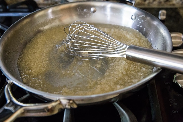 How to make low-carb caramel for pecan pie