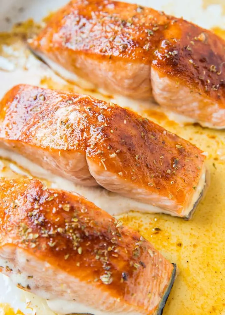 Quick and Easy Maple-Glazed Salmon made in less than 30 minutes with just a few ingredients for a healthy dinner recipe