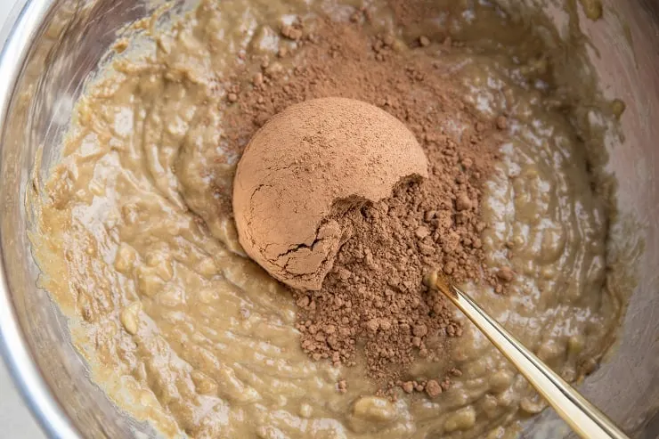 Stir in the cocoa powder