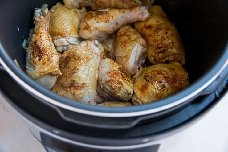 Browning chicken in the instant pot