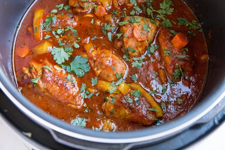 Pressure Cooker Chicken Cacciatore - an easy recipe for the Italian classic dish made in the pressure cooker