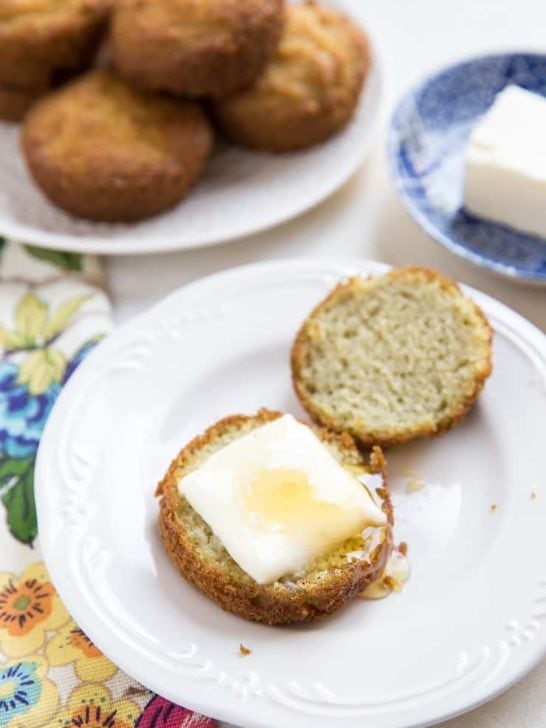 Keto Biscuits with Coconut Flour - grain-free, sugar-free, fluffy and crispy biscuit recipe that is nut-free and paleo
