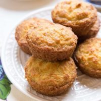 Grain-Free Keto Biscuits made with coconut flour - a nut-free, paleo, healthy biscuit recipe