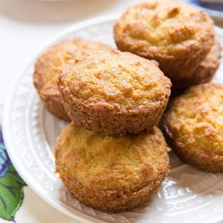 Grain-Free Keto Biscuits made with coconut flour - a nut-free, paleo, healthy biscuit recipe