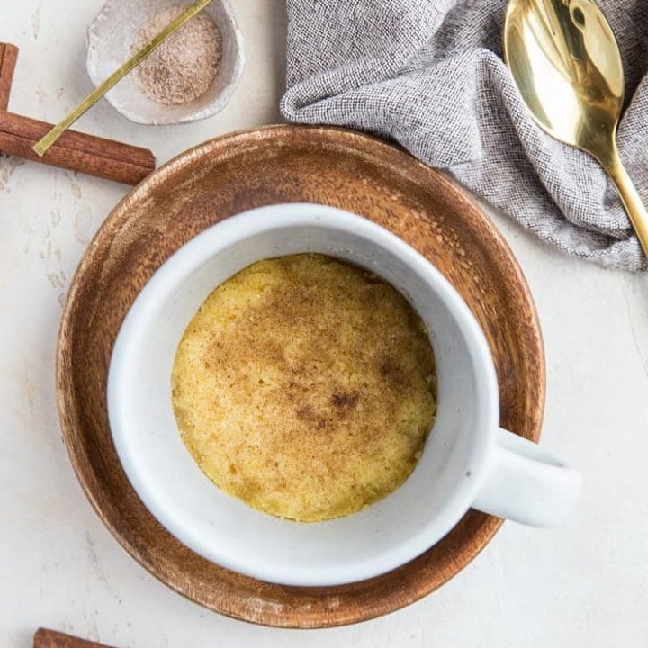 Keto Snickerdoodle Mug Cookie