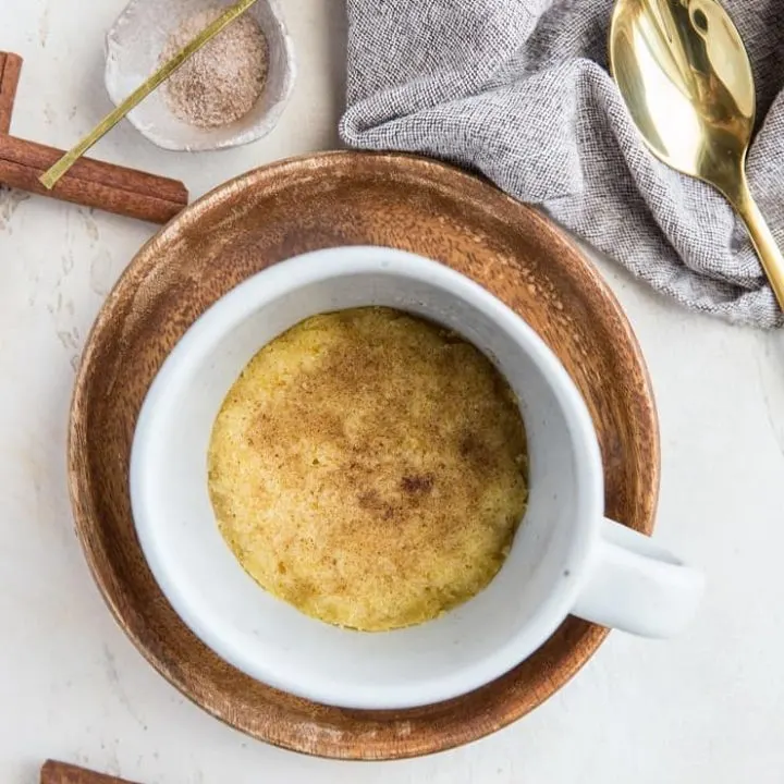 Keto Snickerdoodle Mug Cookie