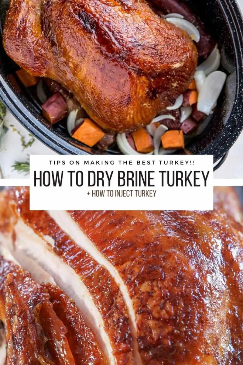 How to Dry Brine Turkey + Tips on making THE BEST Thanksgiving turkey, including how to inject turkey