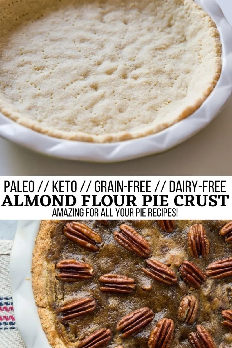 Almond Flour Pie Crust made grain-free, refined sugar-free and keto and paleo-friendly for all your pie recipes! This simple recipe is quick and easy to prepare and yields one 9-inch pie crust. Whip it up for all your favorite pies no matter the season!