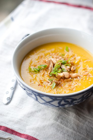 Indian-Inspired Butternut Squash Soup - paleo, whole30, healthy