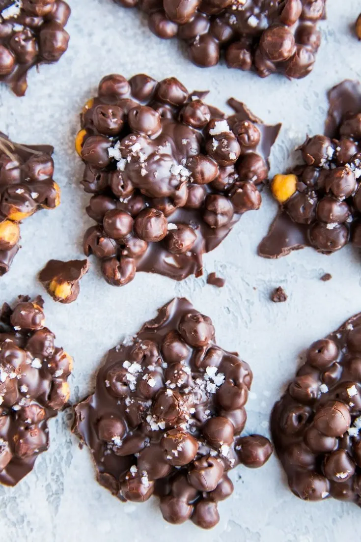 Chocolate Covered Chickpeas